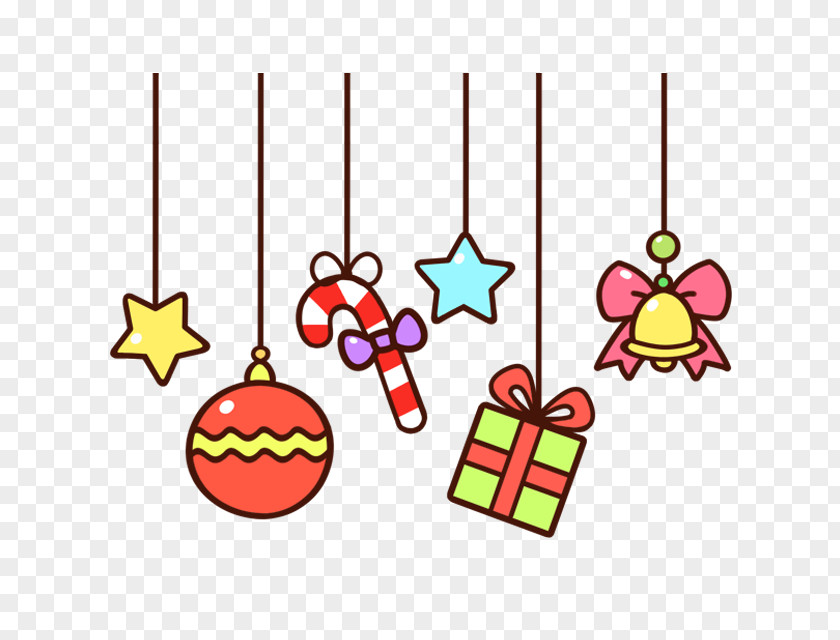 Suspension Cartoon Image Gift Christmas Day PNG