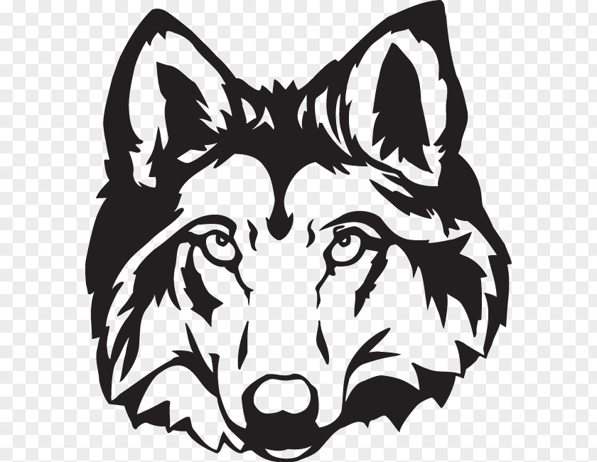 Wolf Coloring Book Illustration Clip Art Image PNG