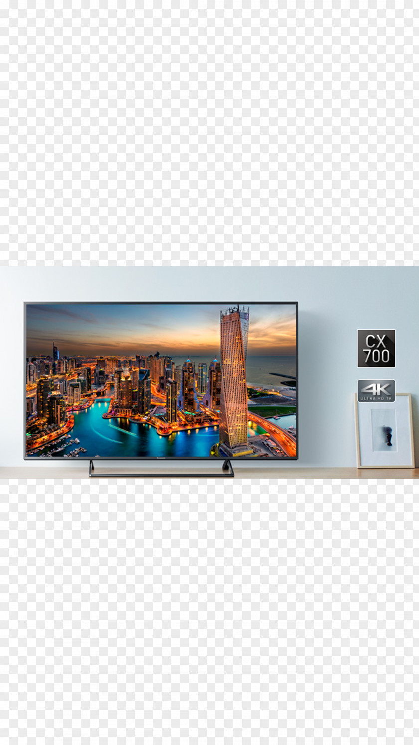 LED-backlit LCD Panasonic Viera CXW704 4K Resolution Television PNG