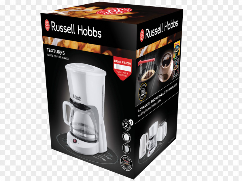 Russell Hobbs Coffeemaker Espresso Machines 22620-56 Textures Plus+ Coffee Maker Black PNG