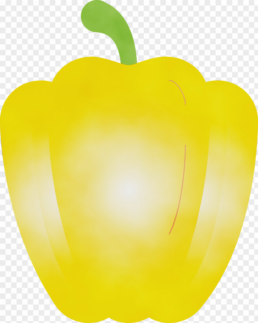 Bell Pepper Yellow Green Fruit Plant PNG