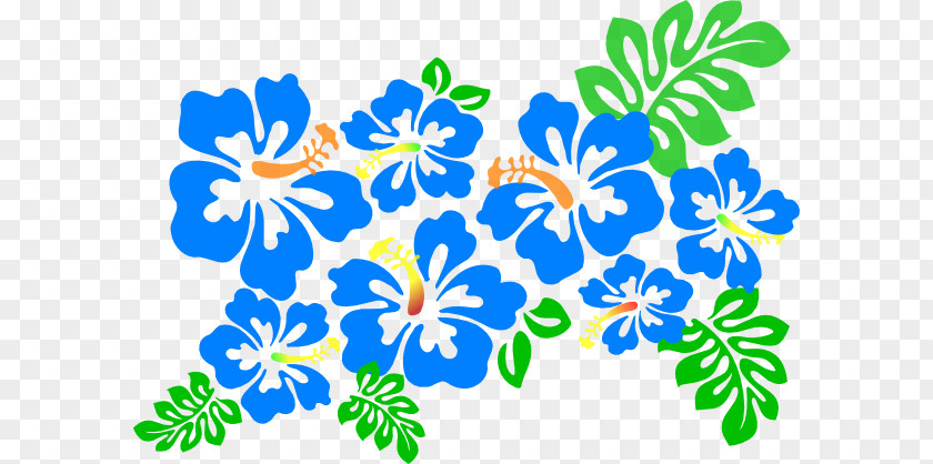 Blue Hibiscus Cliparts Hawaiian Alyogyne Huegelii Clip Art PNG