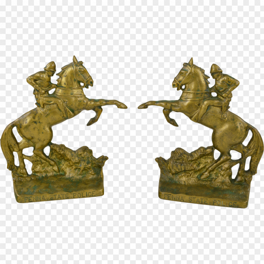 Brass Horse Sculpture Statue 01504 Figurine PNG