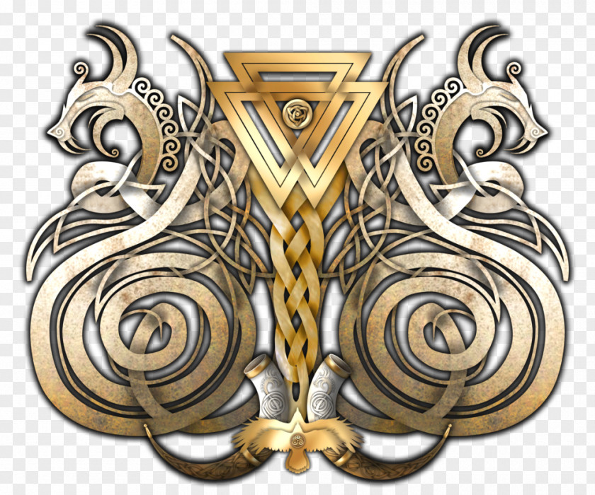 Dragon Viking Art Valknut Odin Norse Mythology PNG