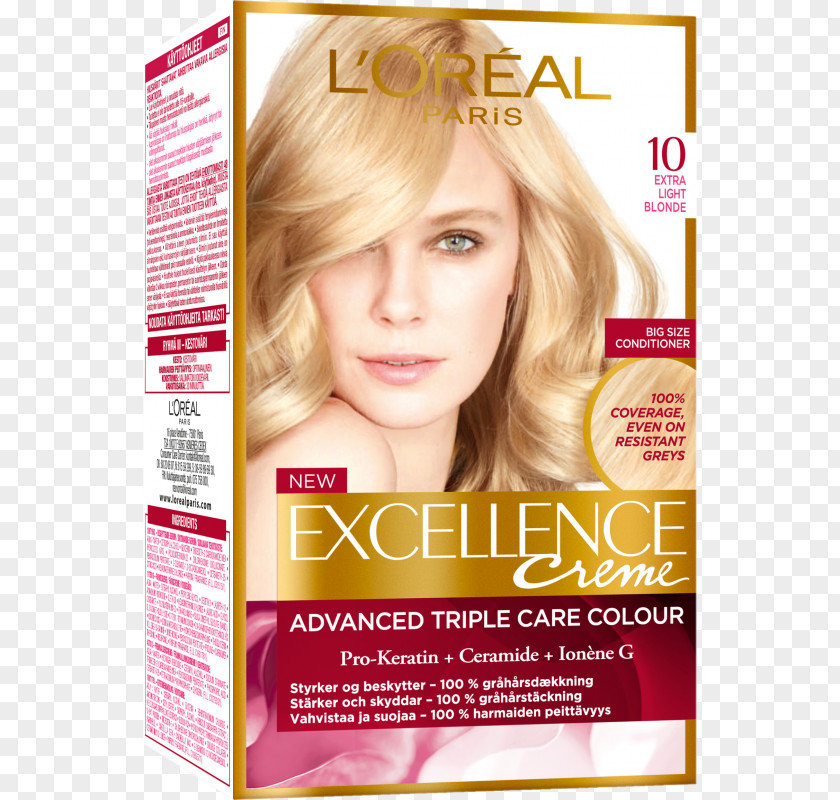 L'Oréal LÓreal Human Hair Color Blond Capelli PNG