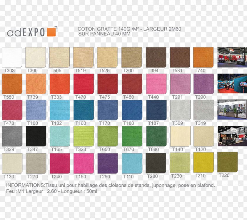 Lightpoint Adexpo Textile Cotton Color Chart Millimeter PNG