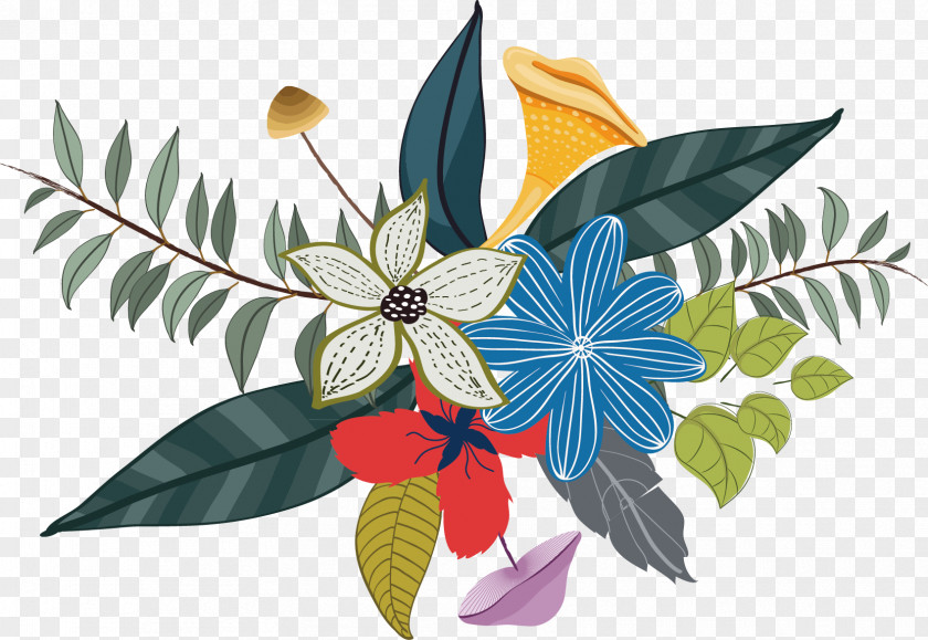 Lily Vector Decoration Flower Watercolor Painting PNG