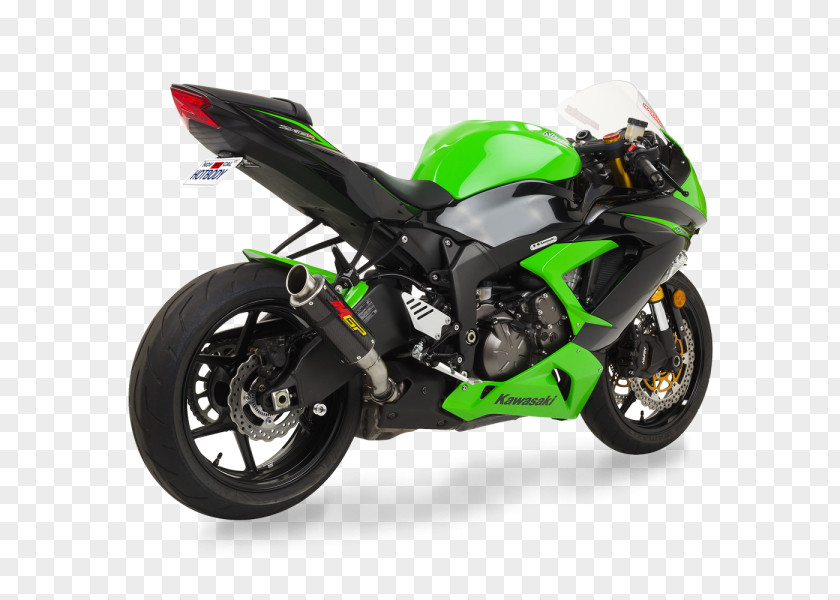 Motorcycle Exhaust System Ninja ZX-6R Kawasaki Motorcycles Eliminator PNG