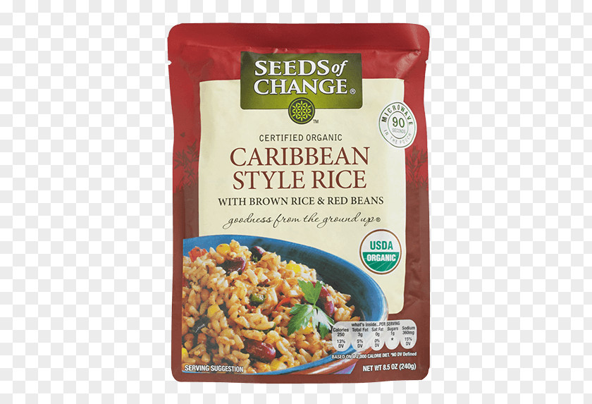 Rice Grains Red Beans And Organic Food Brown Caribbean Cuisine PNG