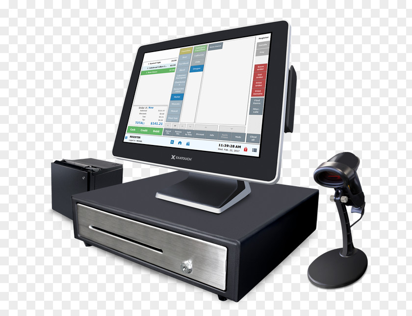 Semiintegrated Pos Cash Register Point Of Sale Payment Sales Money PNG