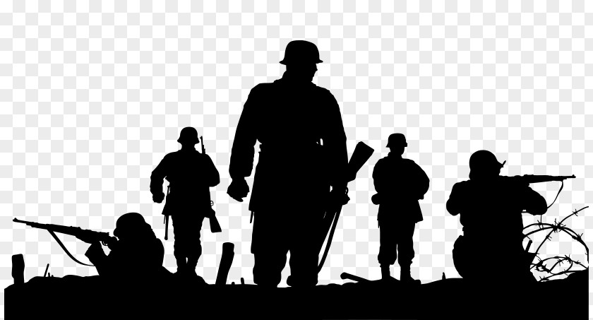 Soldier Silhouette War PNG