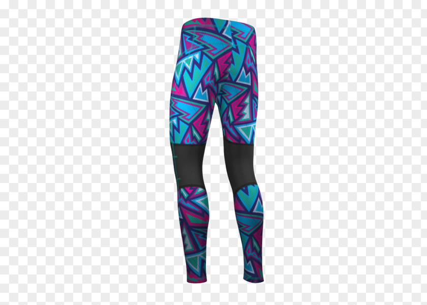 BLUE FLASH Leggings Turquoise PNG