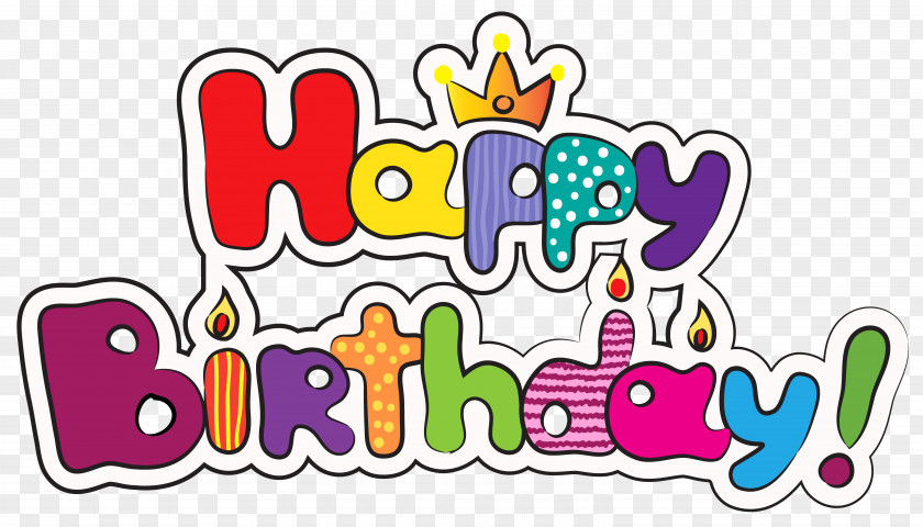 Colorful Happy Birthday Clipart Image Cake Clip Art PNG