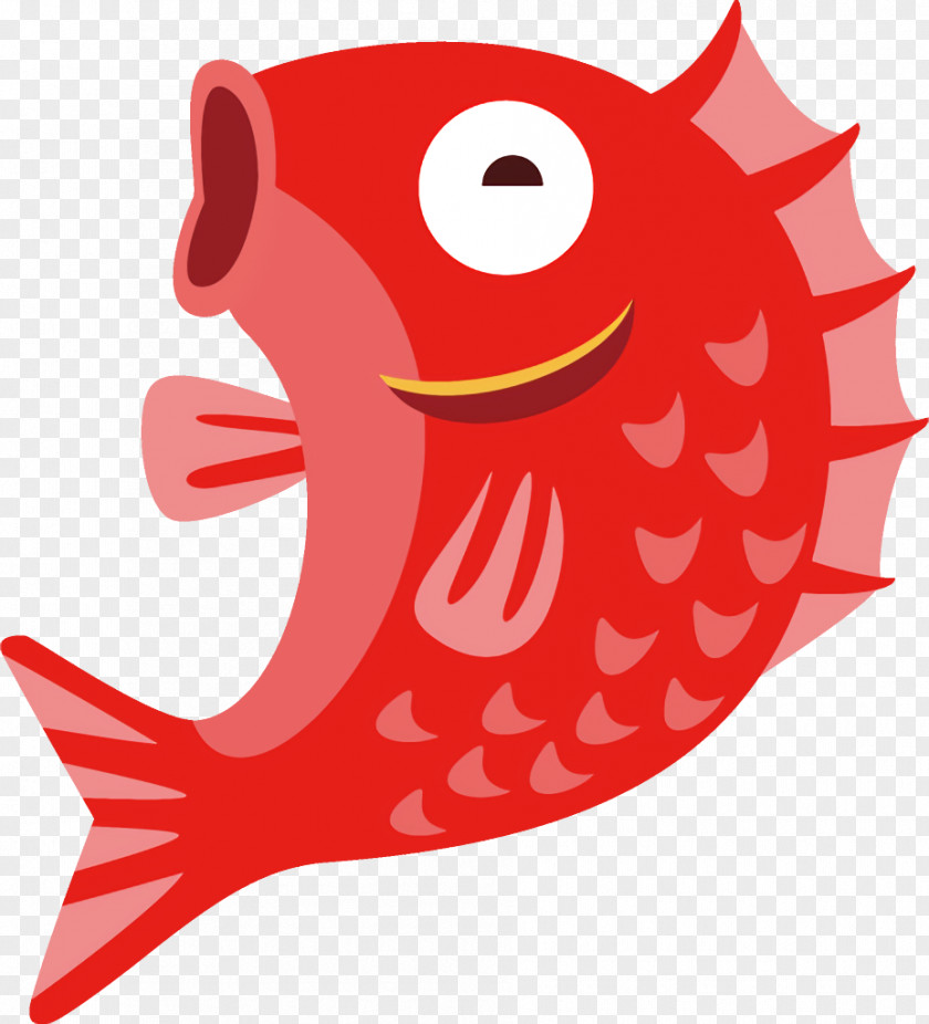 Mouth Cartoon Clip Art Fish Red PNG