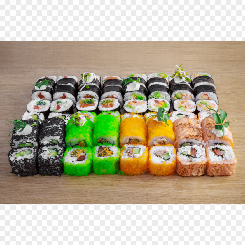Sushi California Roll Vegetarian Cuisine 07030 Comfort Food PNG