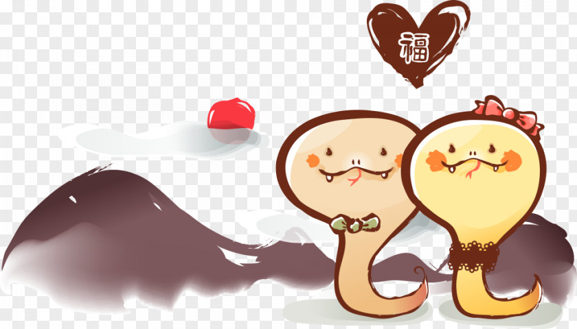 Vector Snake Chinese Zodiac Tiger Cartoon PNG