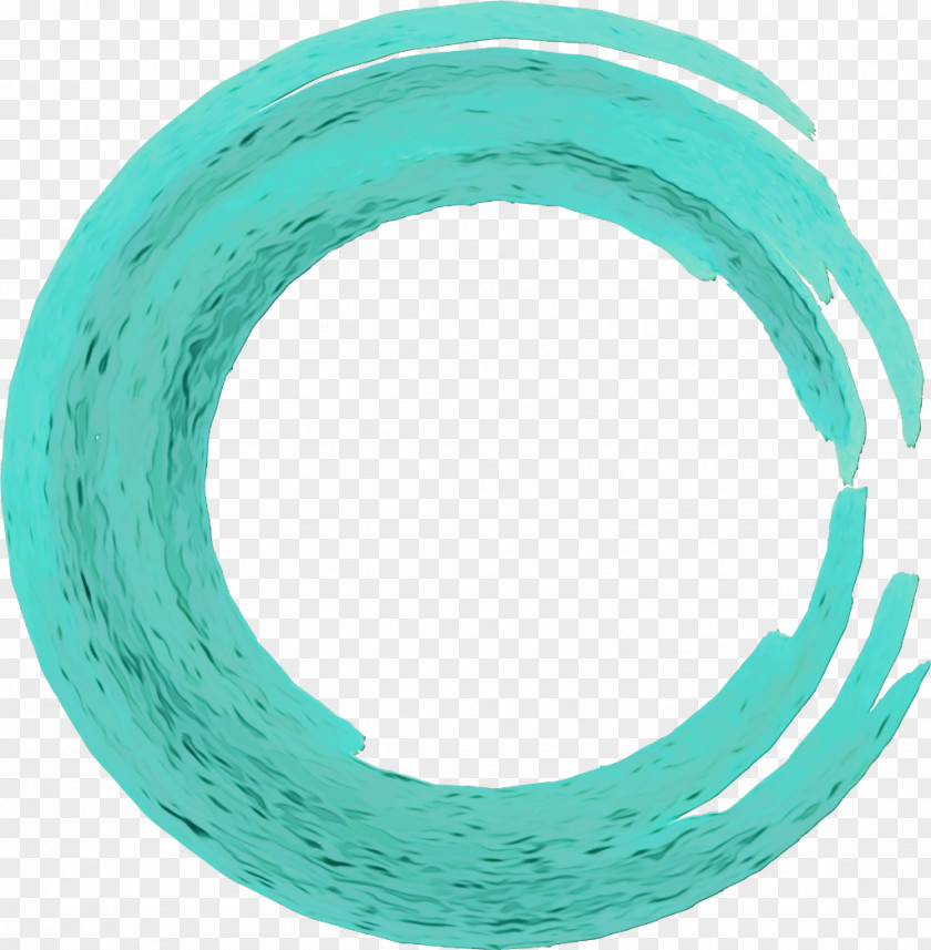 Bangle Teal Paint Brush Cartoon PNG