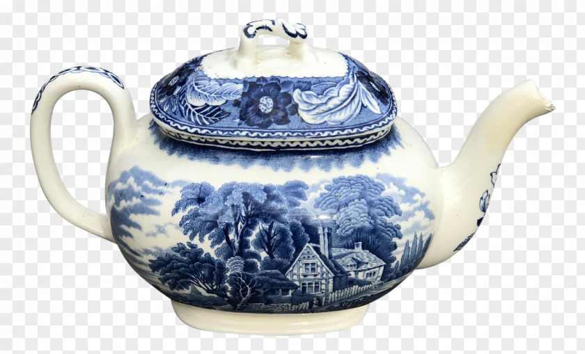 Blue Onion Meissen Porcelain Teapot Kettle Tableware And White Pottery PNG