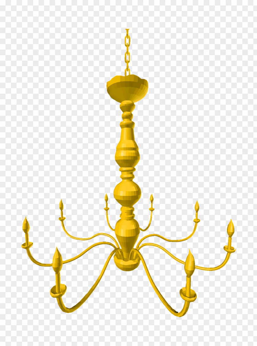 Gold Chandelier Clip Art PNG