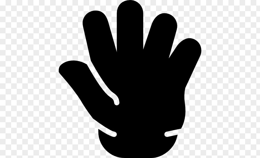 Silhouette Finger Black Glove Clip Art PNG