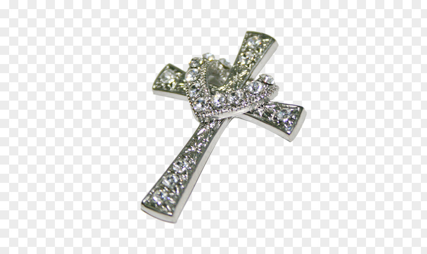 Silver Cross Brace Picture Christian PNG