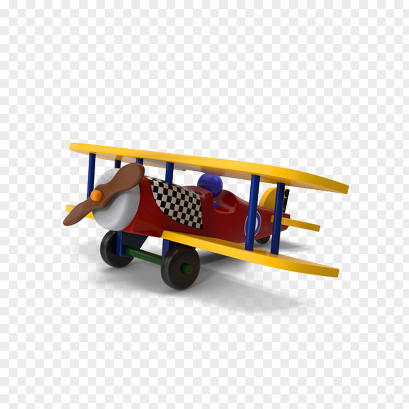 Wooden Toy Airplane Model Aircraft Child PNG