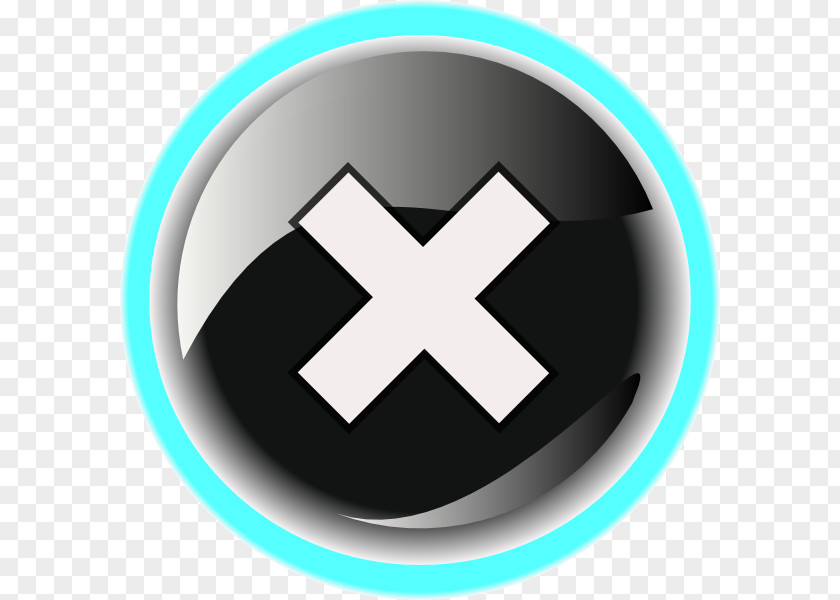 Black Close Button Error Clip Art PNG