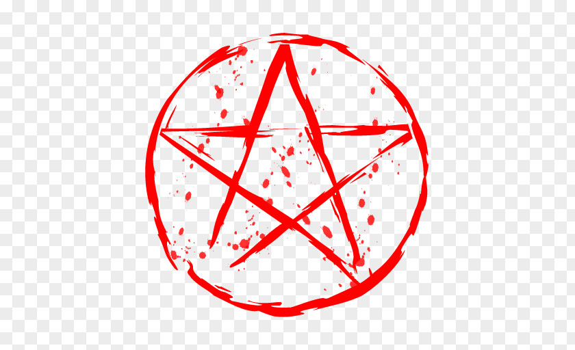 Blood Pentagram Graphic Design PNG