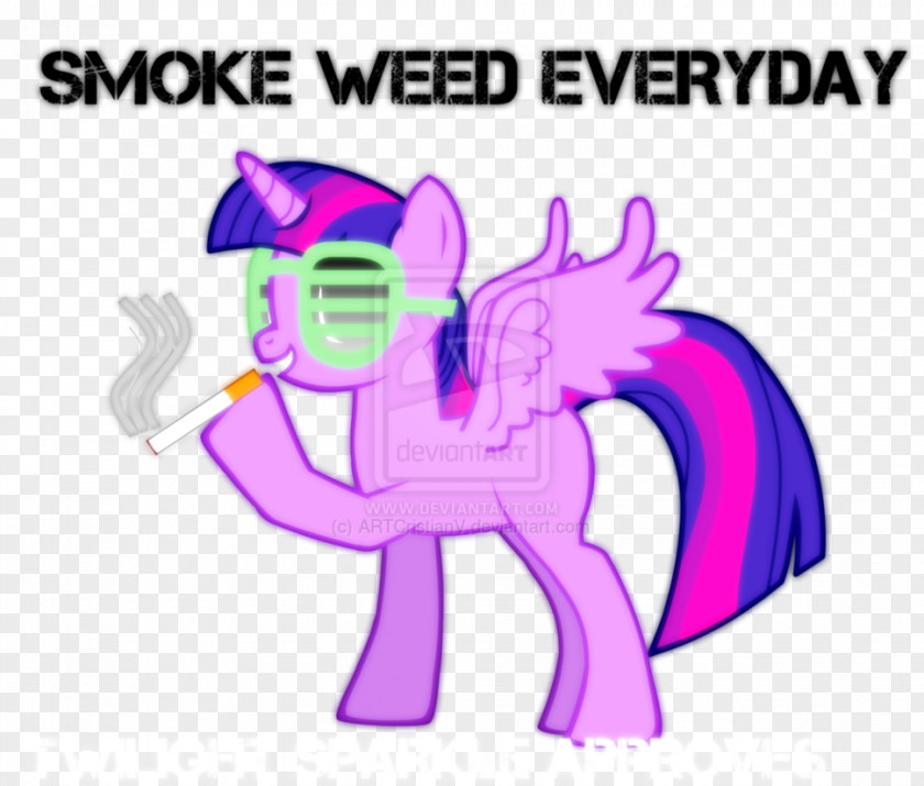 Cannabis Pony Twilight Sparkle Smoking PNG