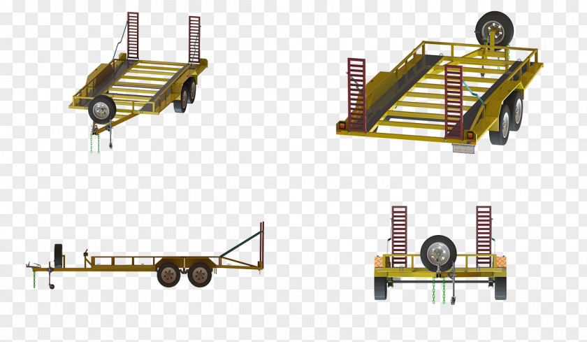 Car Carrier Trailer Vehicle Machine PNG