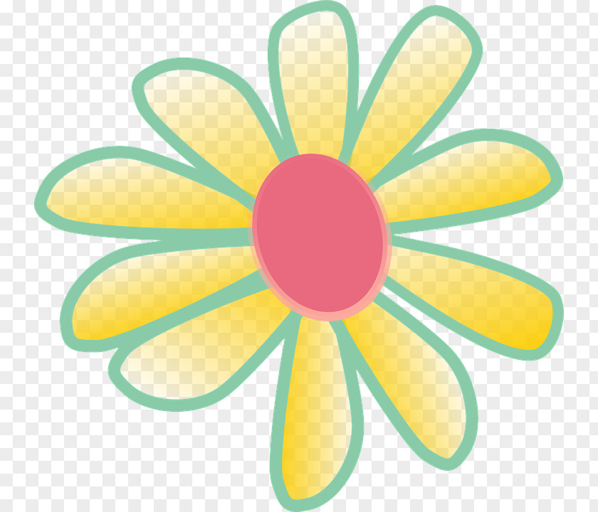 Flower Banner Yellow Daisy Family Common Clip Art Margarita PNG