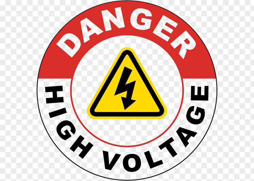 High Voltage Electric Potential Difference Symbol Logo Sign PNG