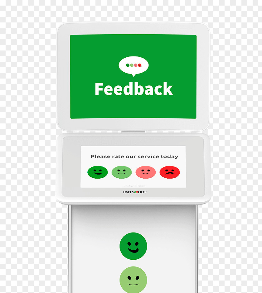 Smiley HappyOrNot Customer Touchscreen Feedback PNG