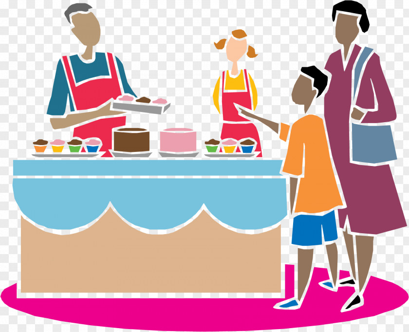 Cakewalk Fundraising Bake Sale Clip Art PNG