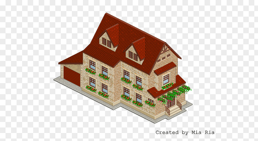 House Pixel Art Isometric Projection Image Video Game Graphics PNG