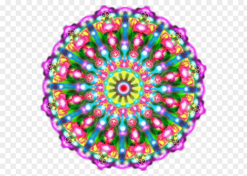 Kaleidoscope Symmetry Circle Point Pattern PNG