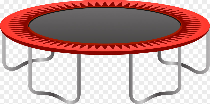 Red Trampoline Table Trampolining Springboard Furniture PNG