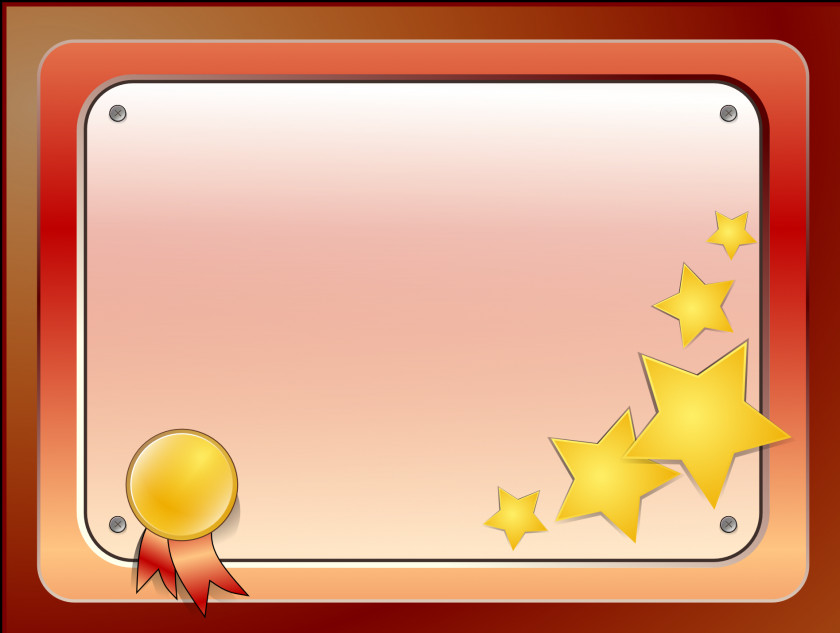 Certificate Template Glitter PNG