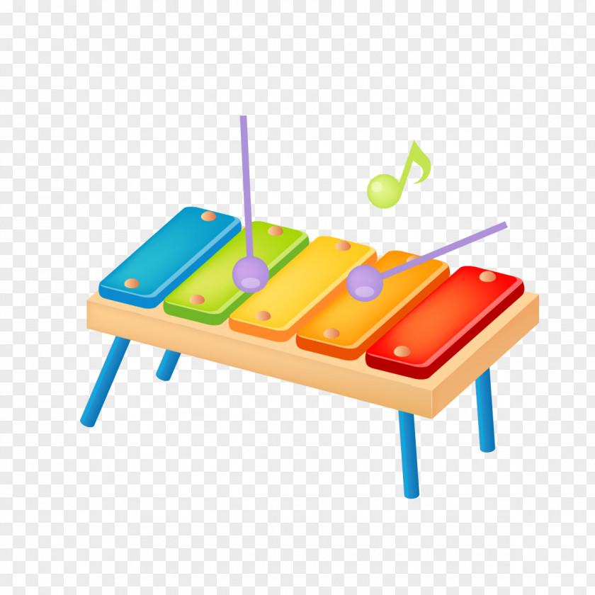 Color Cartoon Piano Drawing PNG