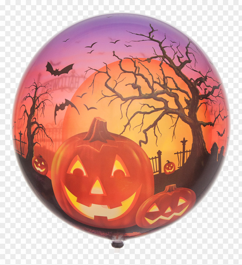 Happy Halloween Jack-o'-lantern Balloon Party Pumpkin PNG