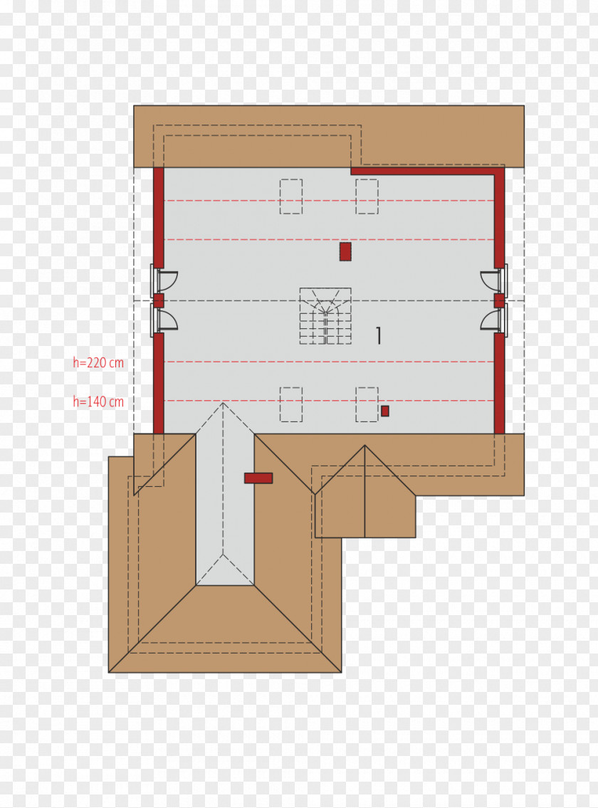 Window Dormer Floor Plan House PNG