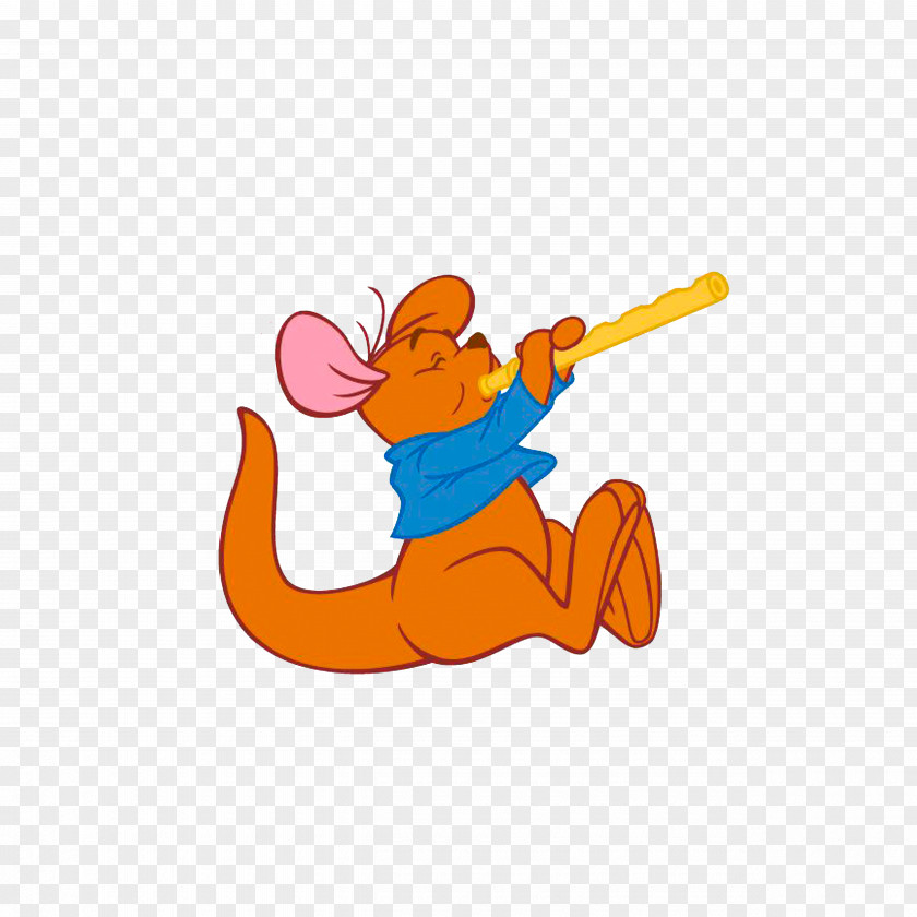A Kangaroo With Flute Eeyore Piglet Winnie-the-Pooh Roo Winnie The Pooh PNG