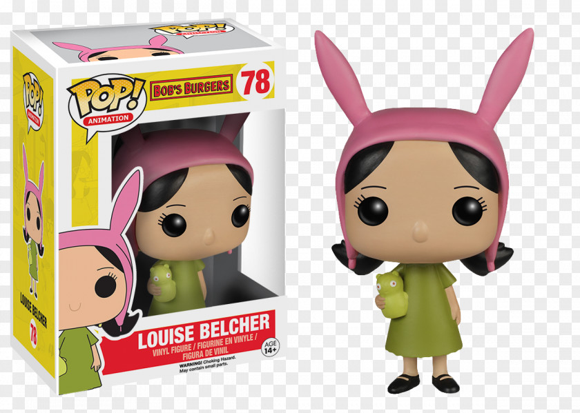Bobs Burgers Louise Belcher Funko Action & Toy Figures T-I-N-A PNG