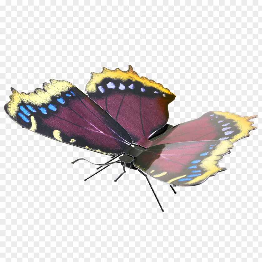 Butterfly Monarch Mourning Cloak Metal Plastic Model PNG