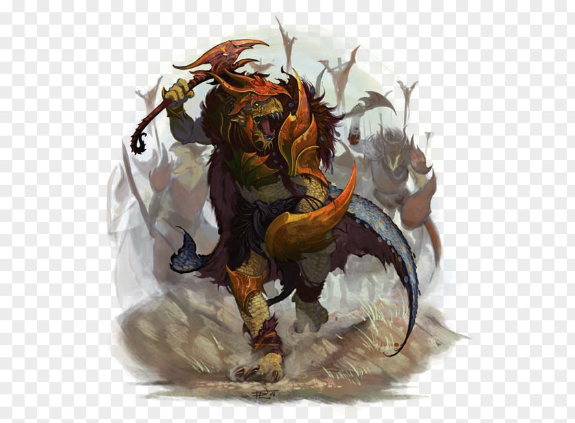 Dungeons And Dragons & Dragonborn Barbarian Male Fighter PNG