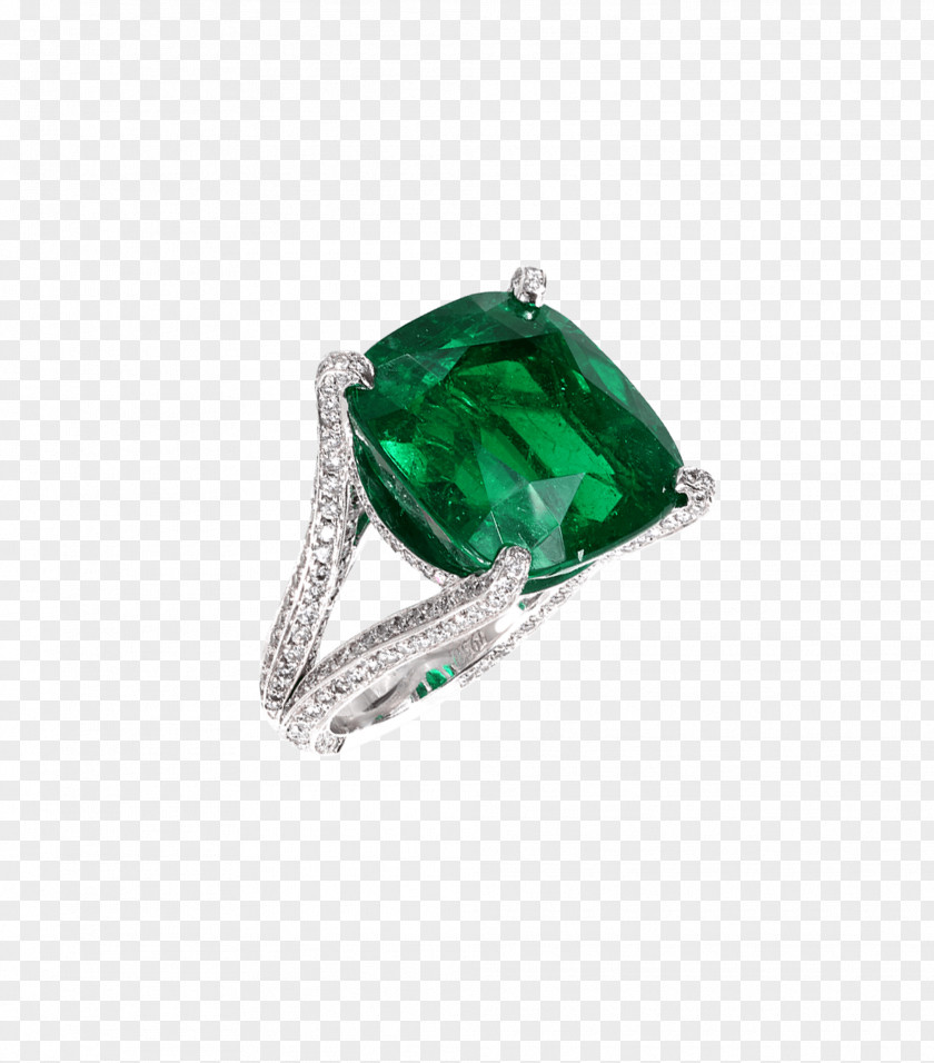 Emerald Silver Diamond PNG