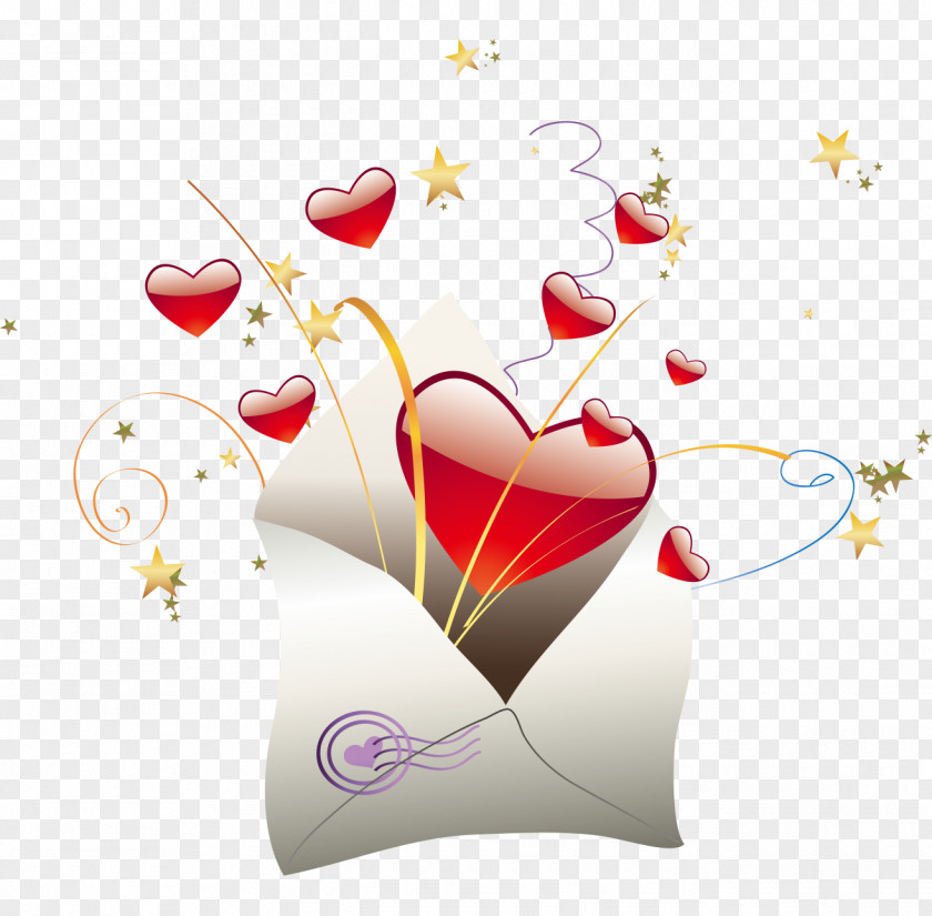 Envelopes With Ribbons Love Valentines Day Letter Heart Clip Art PNG