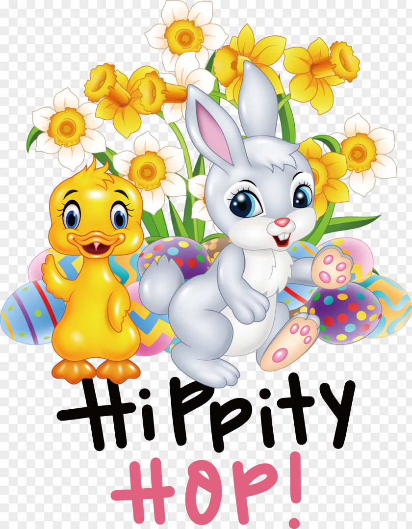 Happy Easter Hippity Hop PNG