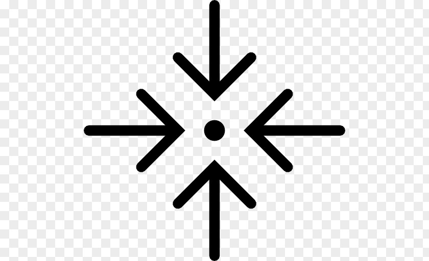 Minimal Snowflake Symbol PNG