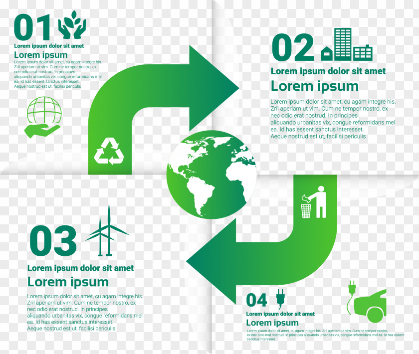 Recycling Ecology Environmental Protection Infographic PNG